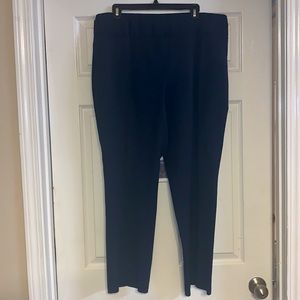 Navy blue tapered slacks